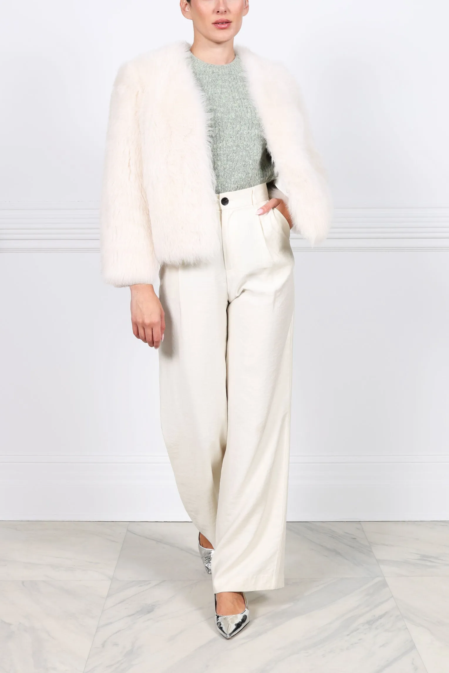 The Yulia  Toscana Shearling Jacket