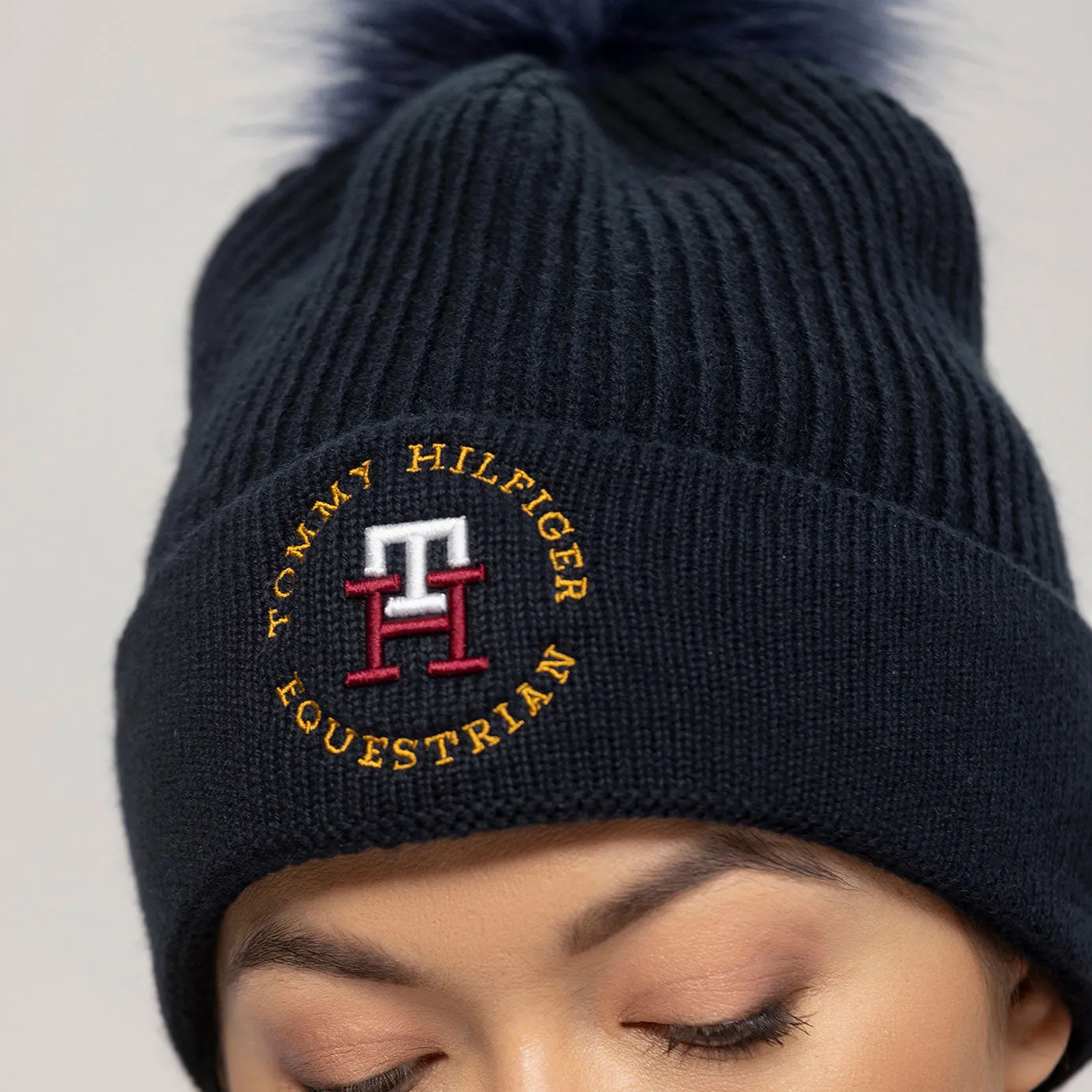 Tommy Hilfiger Vancouver Pom Pom Beanie - Desert Sky