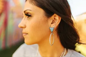 Turquoise and Twisted Rope Hoops