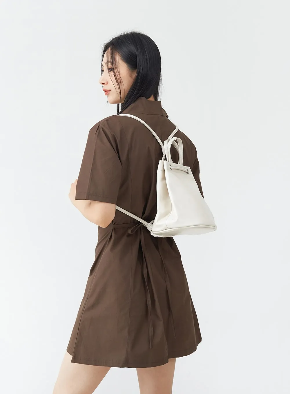 Two-way Glossy Bucket Bag OG03