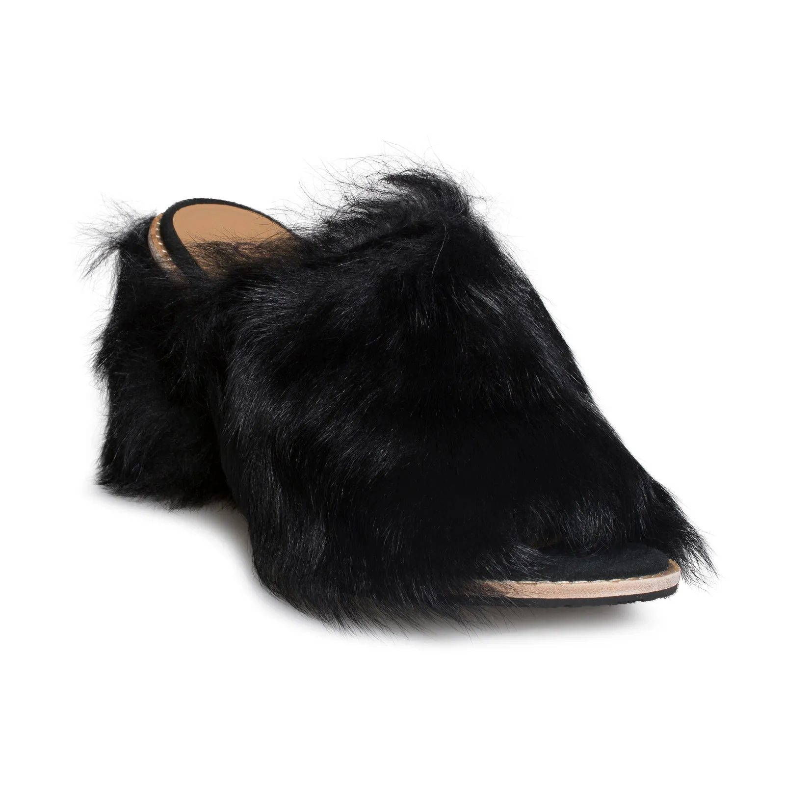 UGG Rosa Fluff Heel Black - Women's