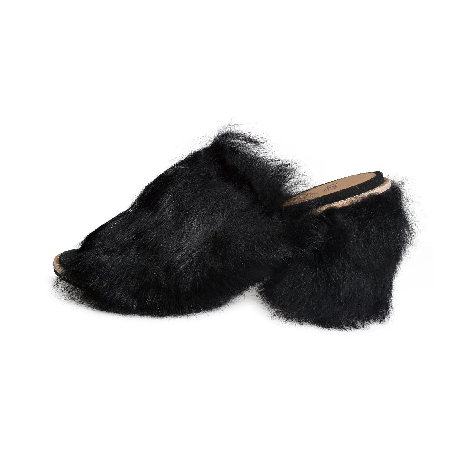 UGG Rosa Fluff Heel Black - Women's