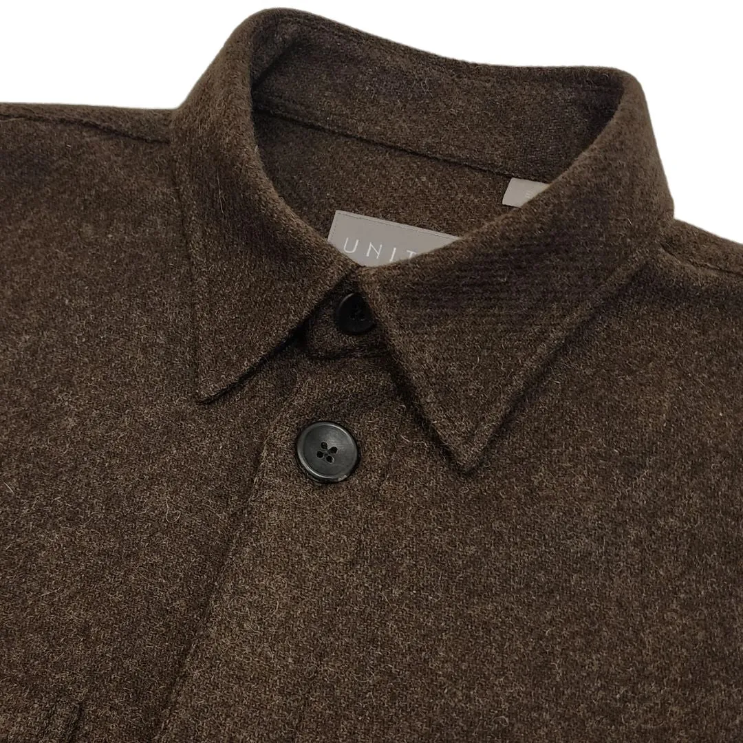 Umber Wool Overshirt