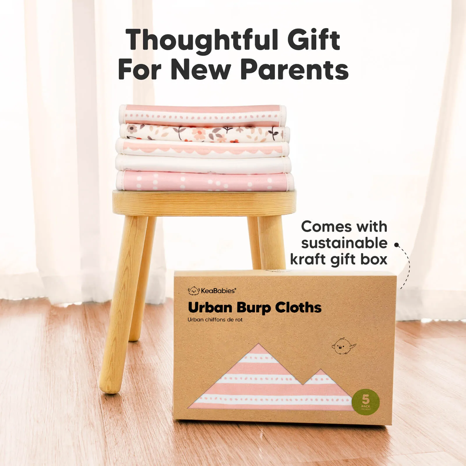 Urban Burp Cloths (Sweet Charm)