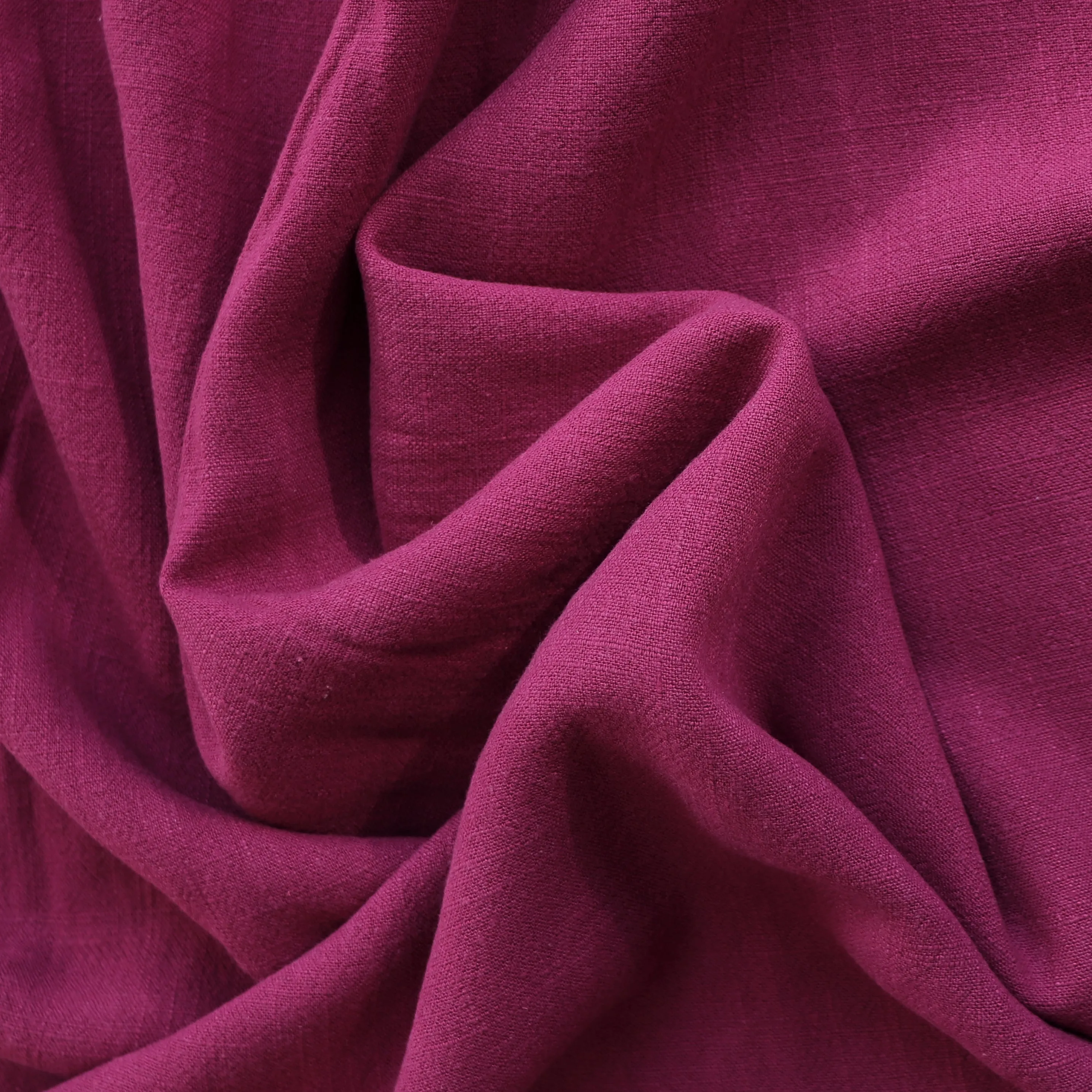 Viscose Linen Slub - Fuchsia Pink