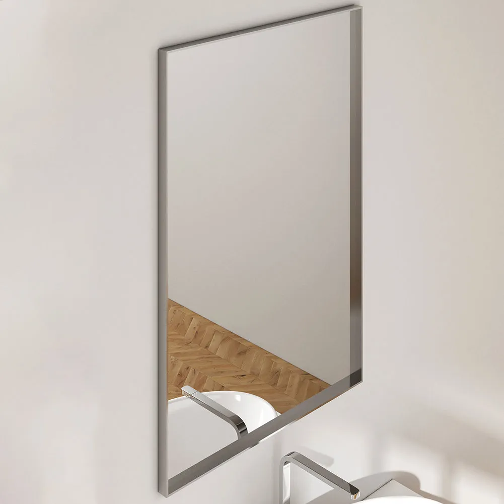 Waterpar® 24 in. W x 36 in. H Rectangular Aluminum Framed Wall Bathroom Vanity Mirror