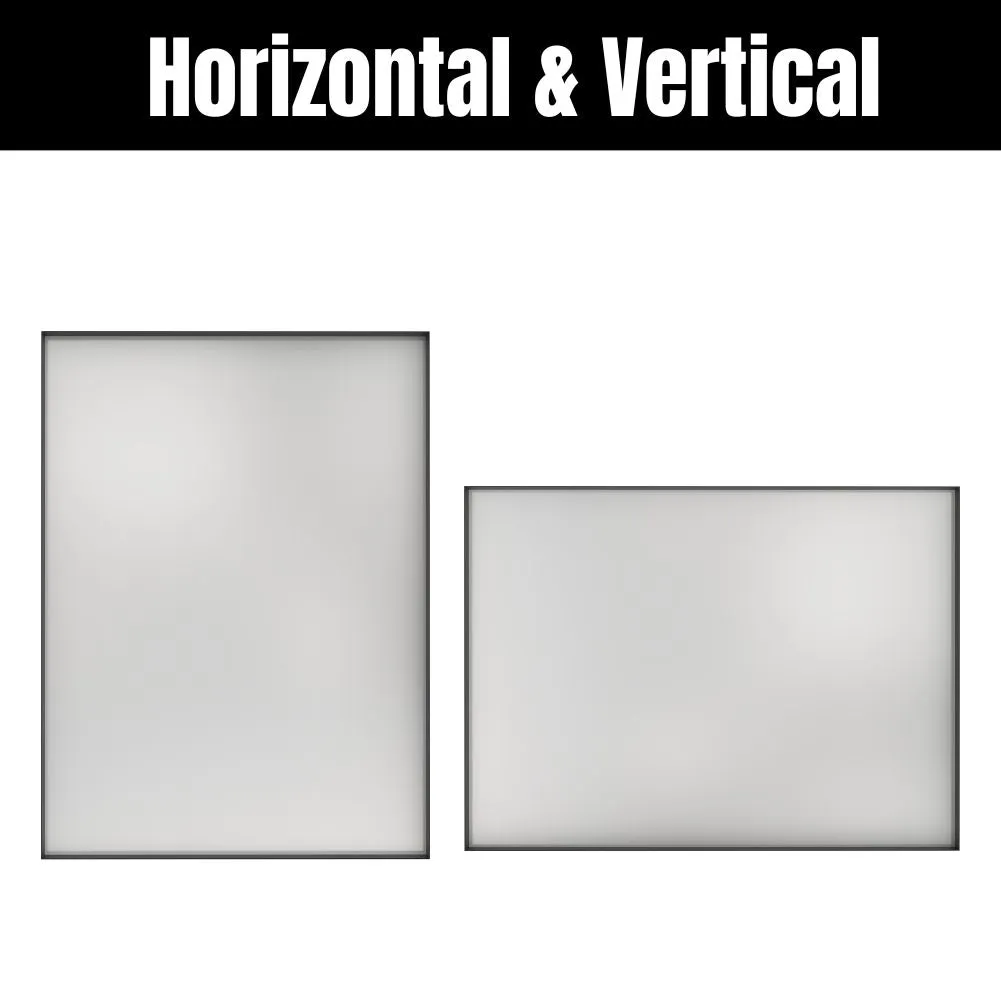 Waterpar® 24 in. W x 36 in. H Rectangular Aluminum Framed Wall Bathroom Vanity Mirror