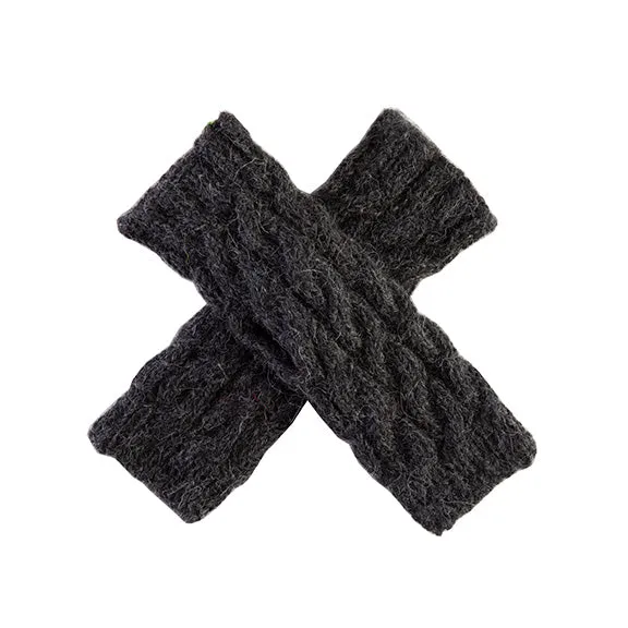 Wayra Cable Fingerless Gloves