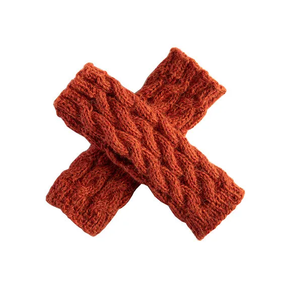 Wayra Cable Fingerless Gloves