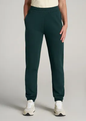 Wearever Fleece Relaxed Women's Tall Sweatpants in Emerald