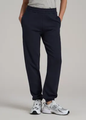 Wearever Fleece Relaxed Women's Tall Sweatpants in Evening Blue