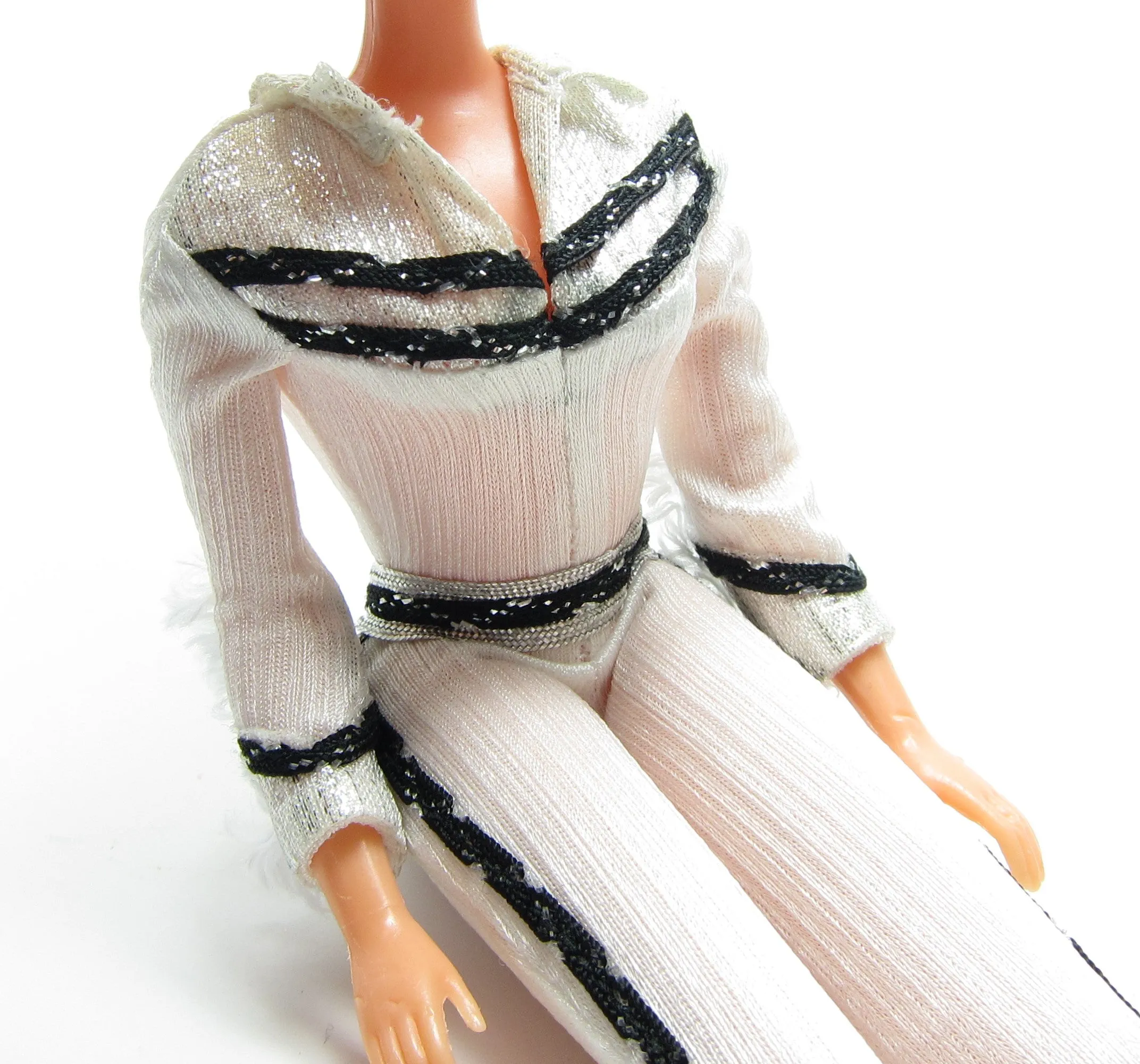 Western Barbie Outfit Vintage 1980 Jumpsuit for Doll #1757