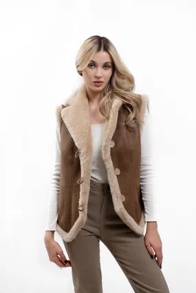 Women's Shearling Vest "Jane"