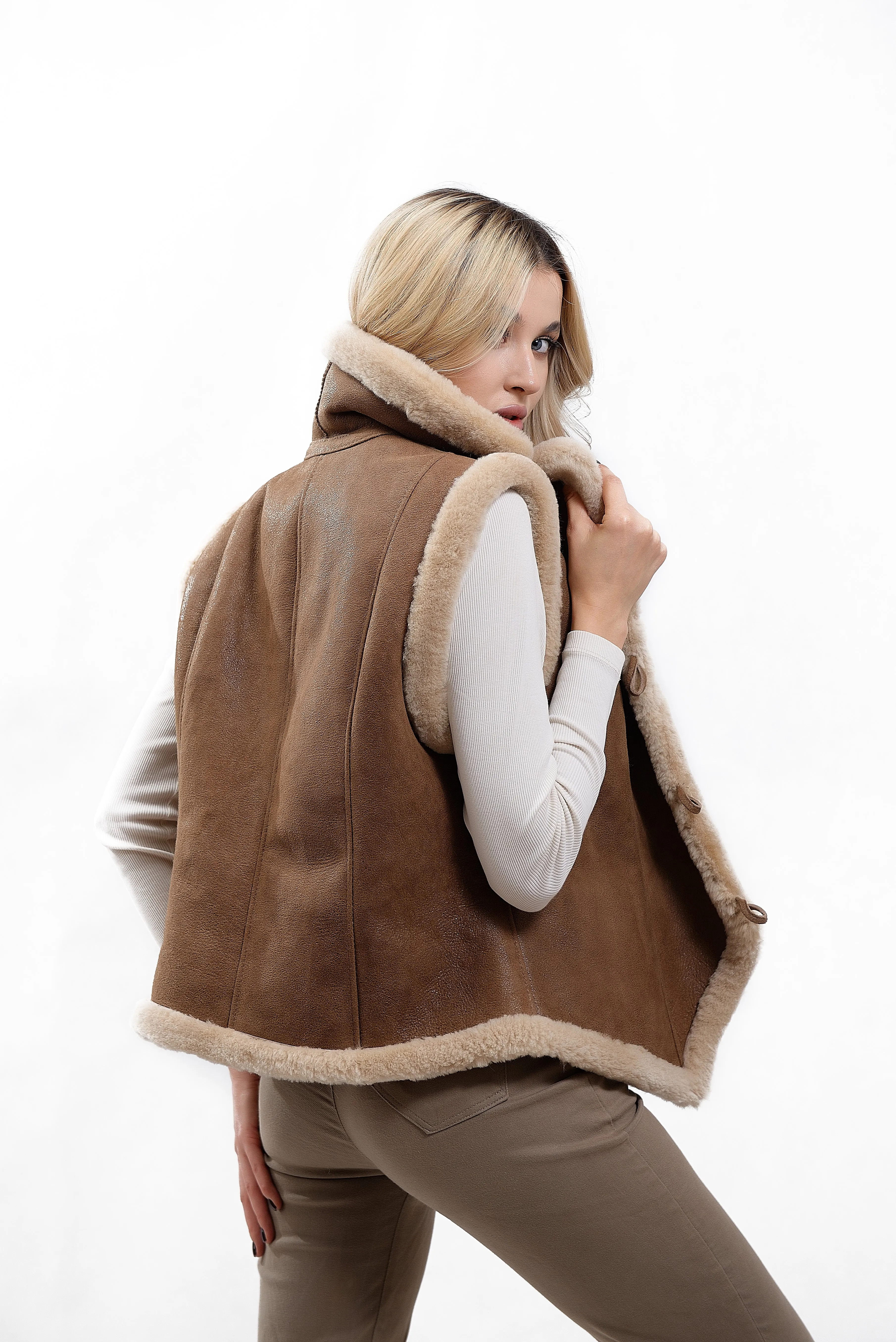 Women's Shearling Vest "Jane"