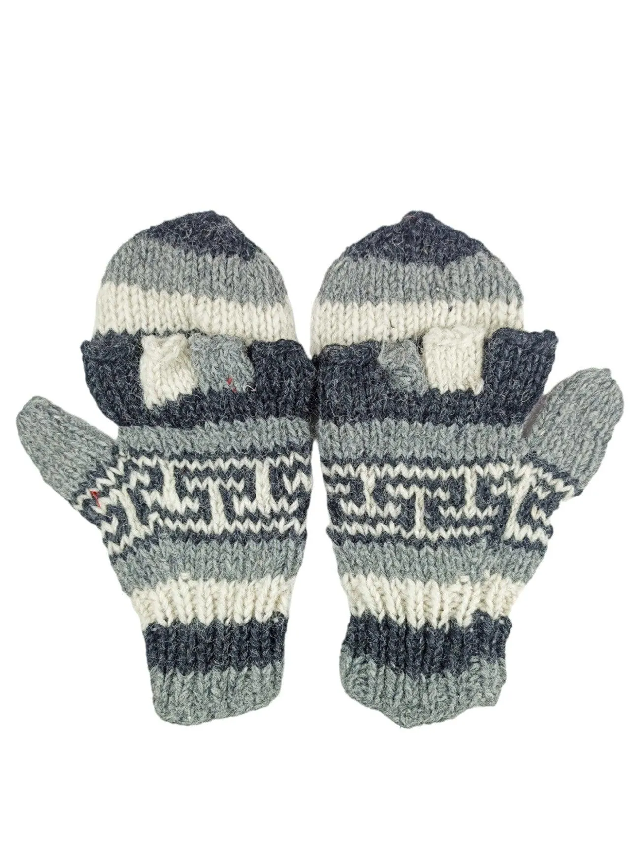 Woolen Fingerless Gloves | Mittens  Hand Kitted Gloves