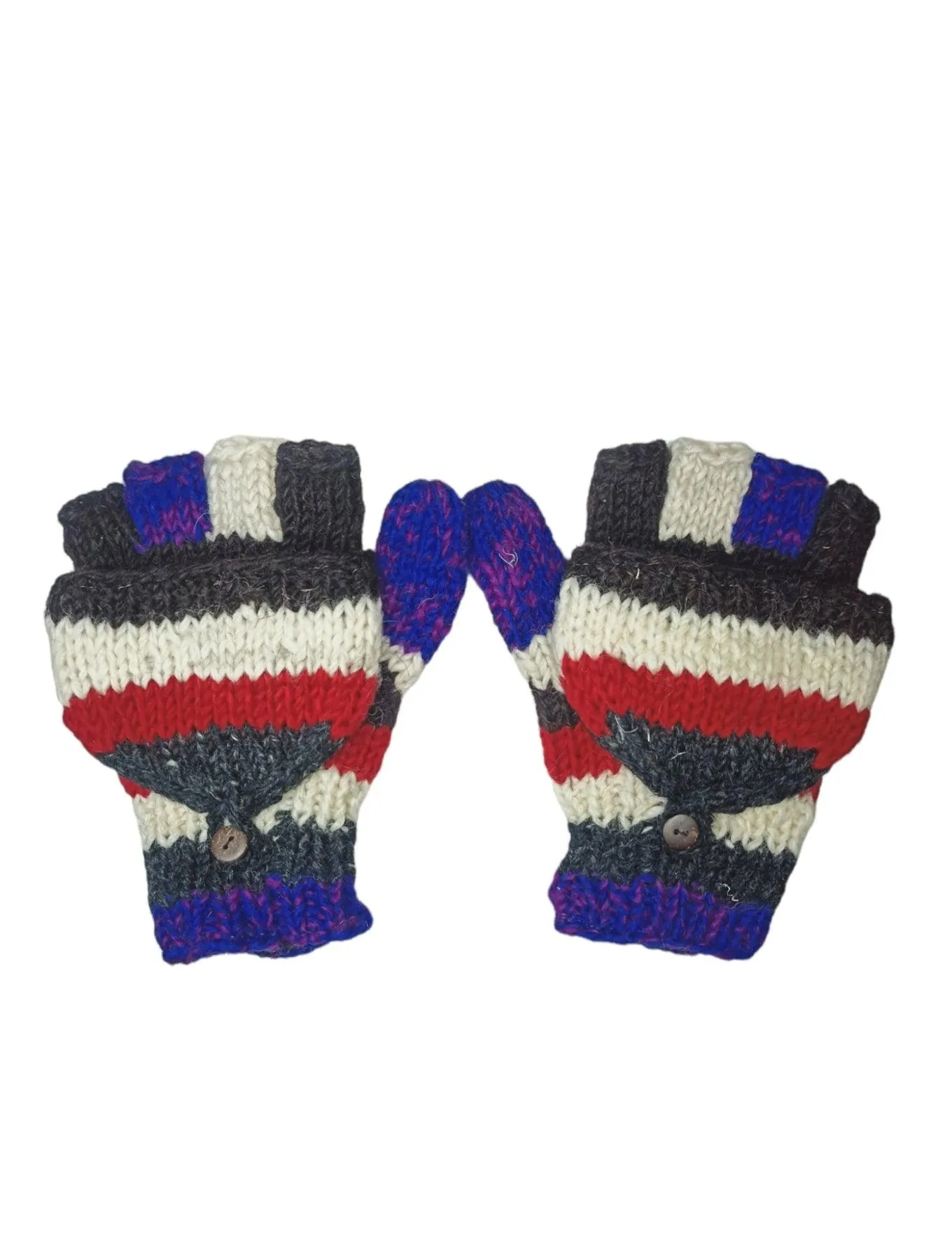 Woolen Fingerless Gloves | Mittens | Hand Kitted Gloves