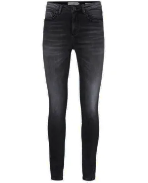 Yaya Grey High Waist Skinny Jeans