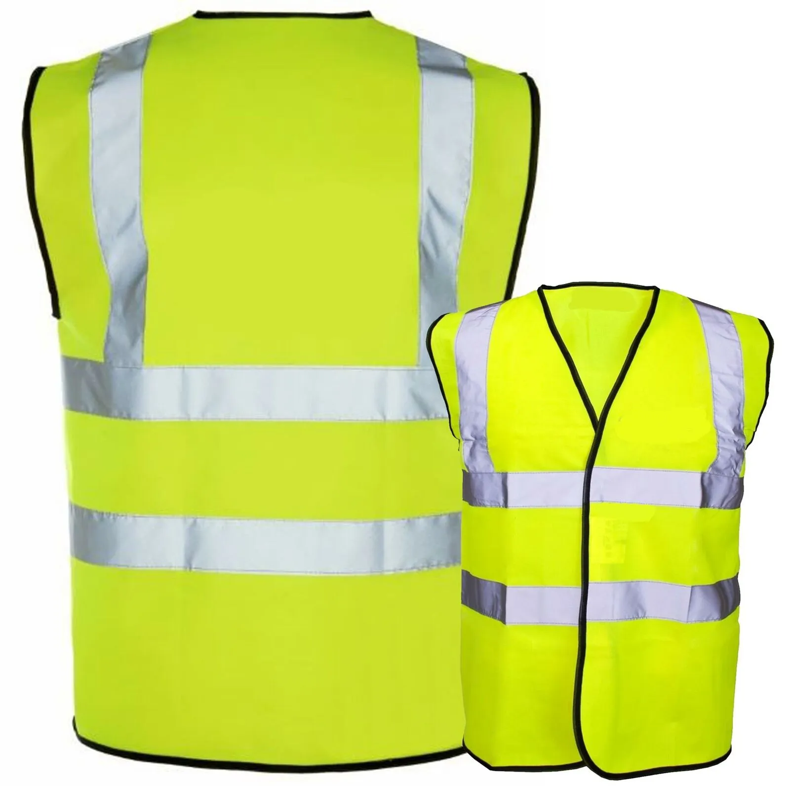 Yellow Hi Visibility Work Safety Reflective Vests