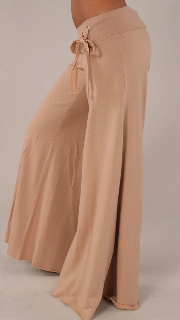 Young Fabulous & Broke Wide Leg Pant in Tan