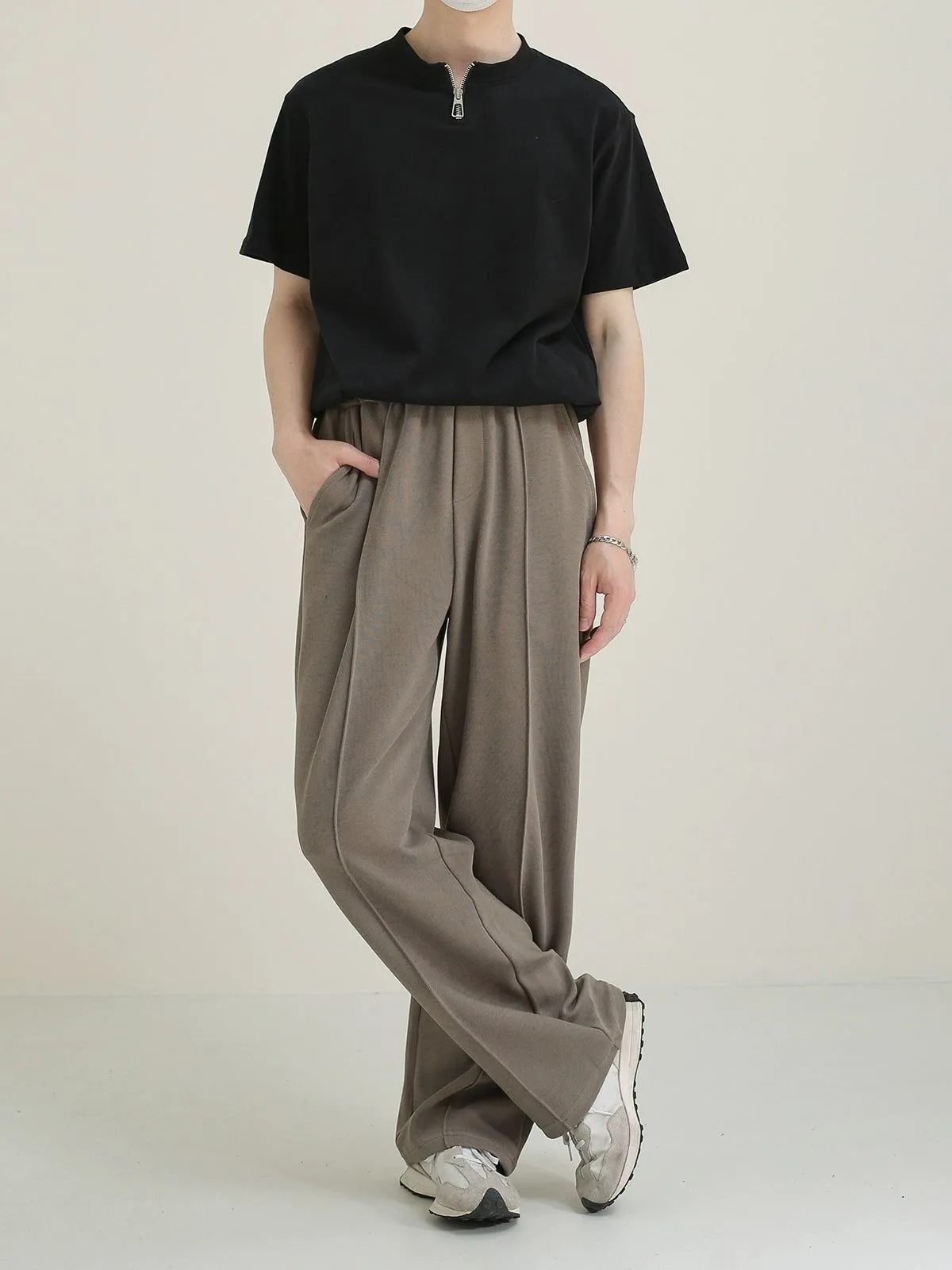 Zhou Elastic Seam Detail Sweatpants