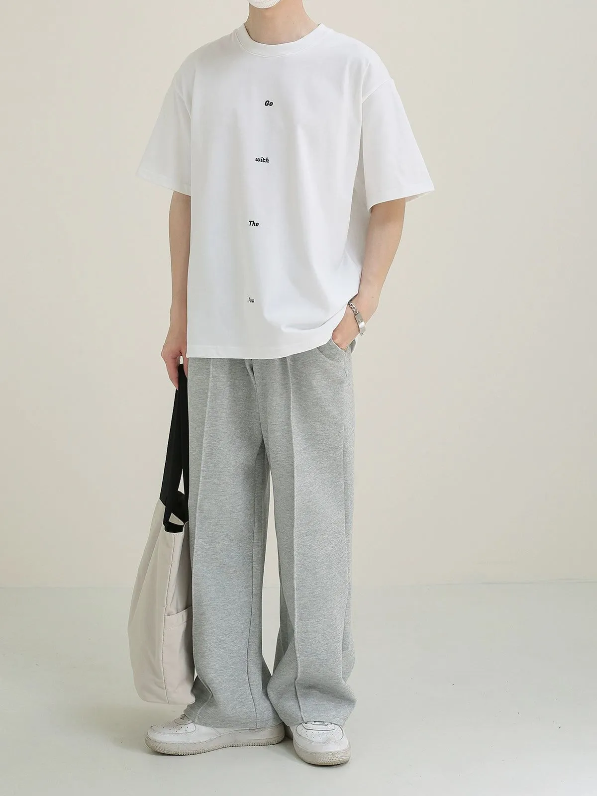 Zhou Elastic Seam Detail Sweatpants